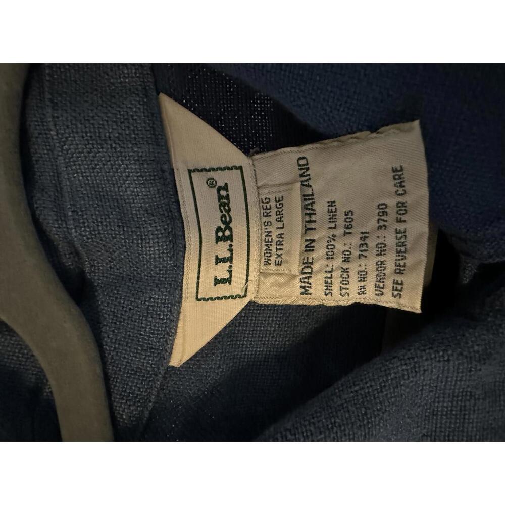 Vintage L.L.Bean Linen Chore Jacket - Women's Reg XL - Picture 5 of 9